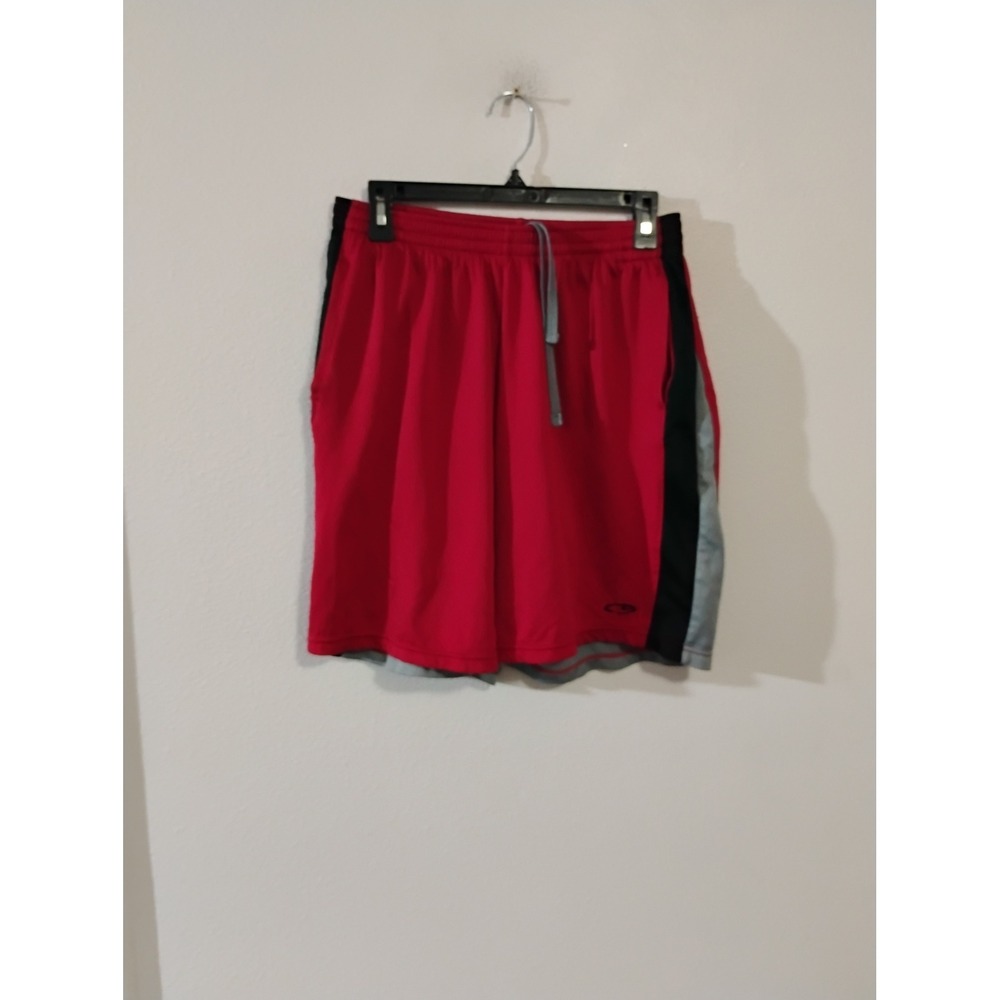Champion C9 Mens Red Mesh Basketball Shorts Medium Athletic Gym Pockets